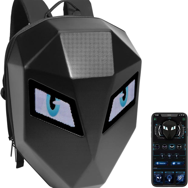 LED Hardshell backpack.